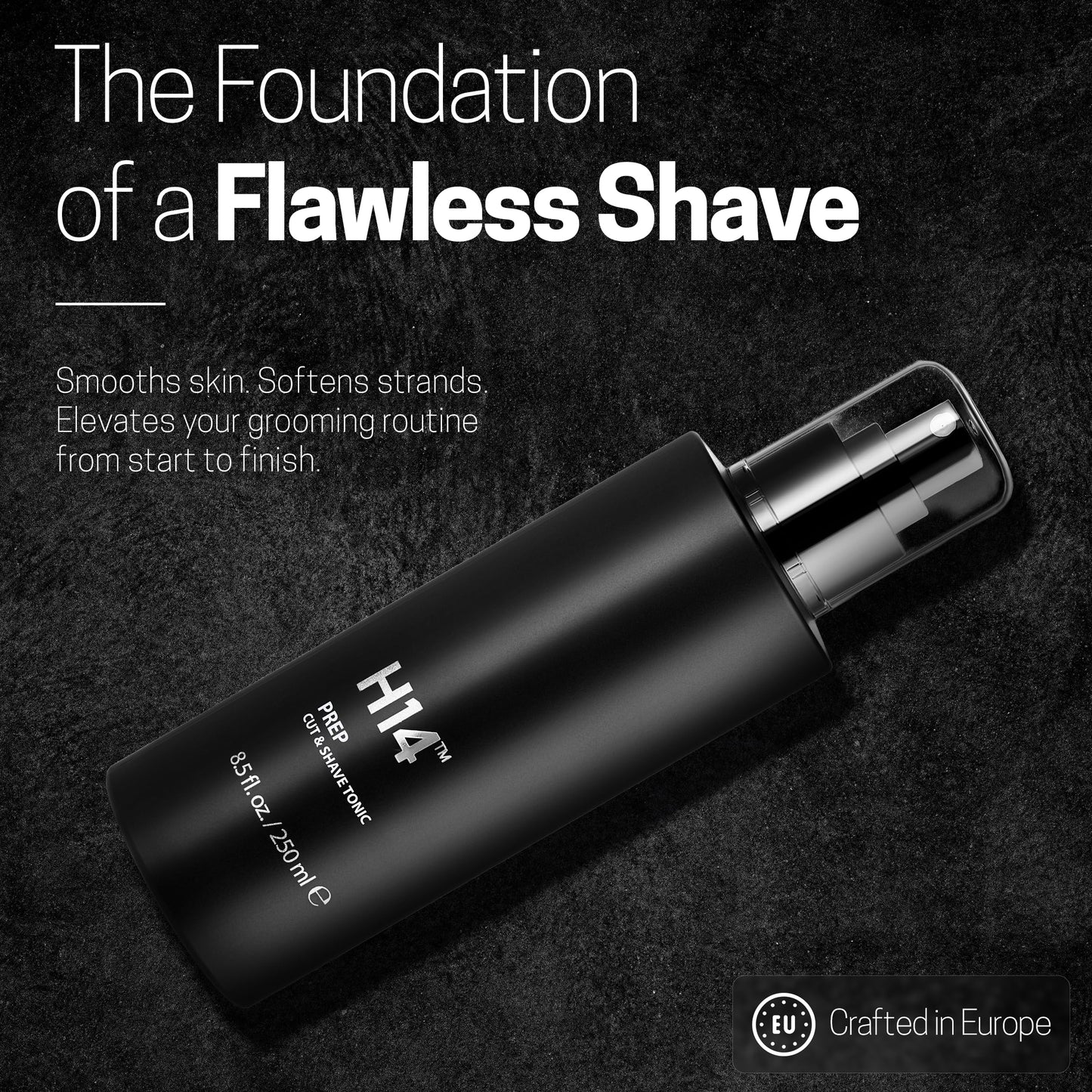 H14 PREP Cut & Shave Tonic for Men – Pre-Shave & Haircut Spray with Panthenol & Glycerin, 8.5 fl oz / 250 ml – Soothes Skin & Reduces Razor Burn