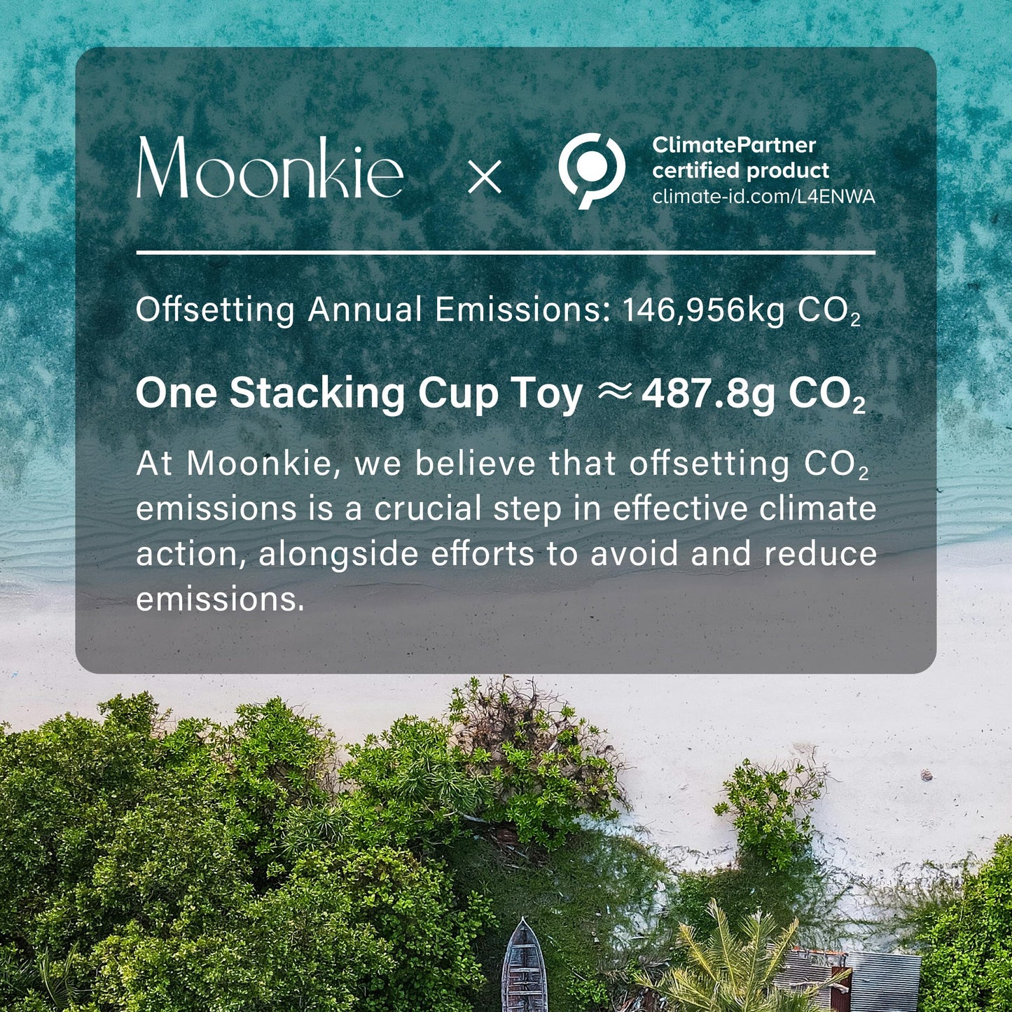 Moonkie Stacking Cups Toy, Fun Educational Baby Toys Silicone Soft Teething Toy, Age 6+ Months, 7 Piece Set